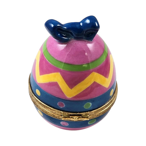 Easter Egg w Bow Rochard Limoges
