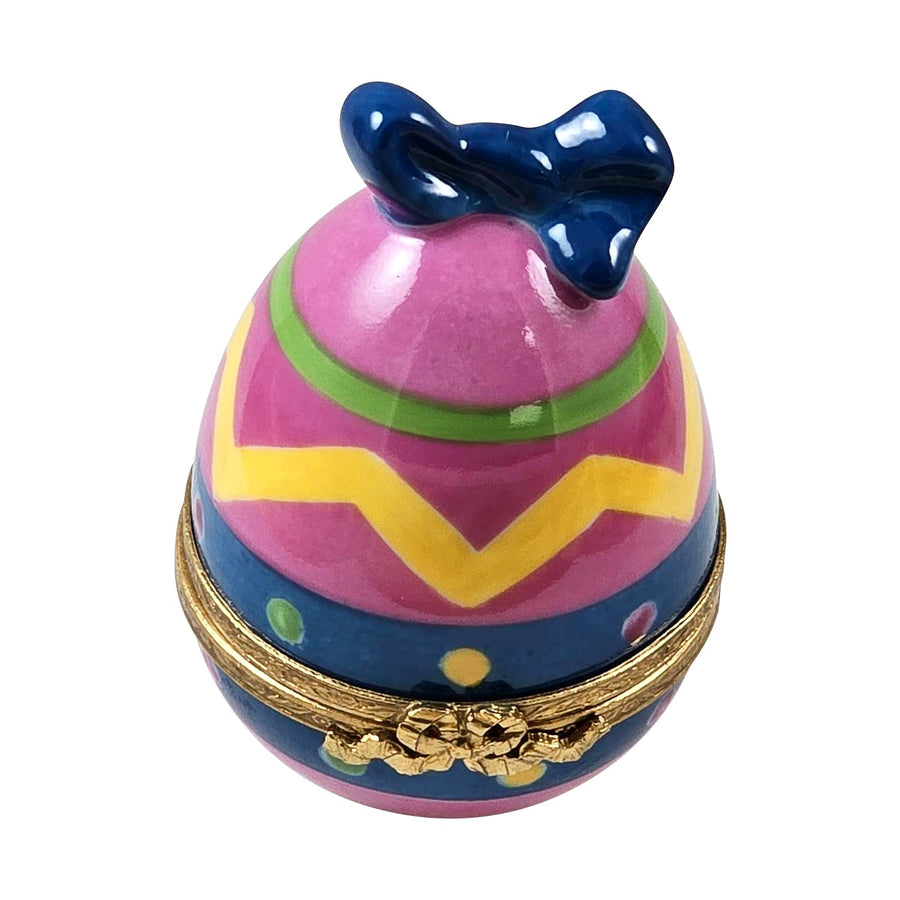Easter Egg w Bow Rochard Limoges