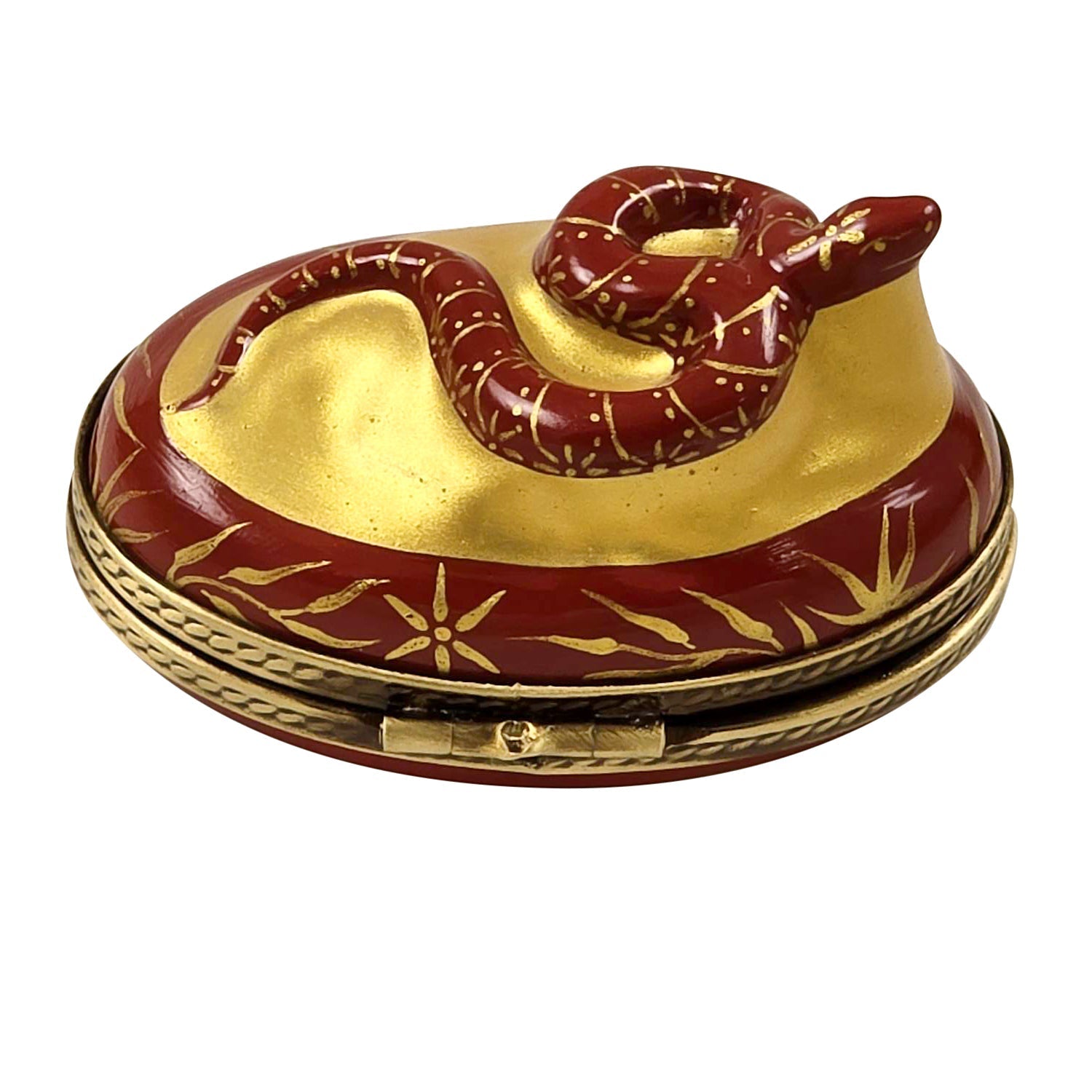 2025 Year of the Snake Chinese Astrology Porcelain Limoges wild animals World travel French Trinket Box