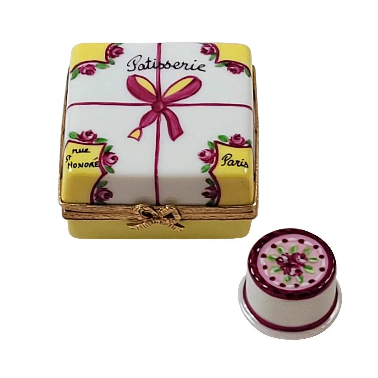 Cake with Cake Porcelain Limoges birthday special occasions French Trinket Box