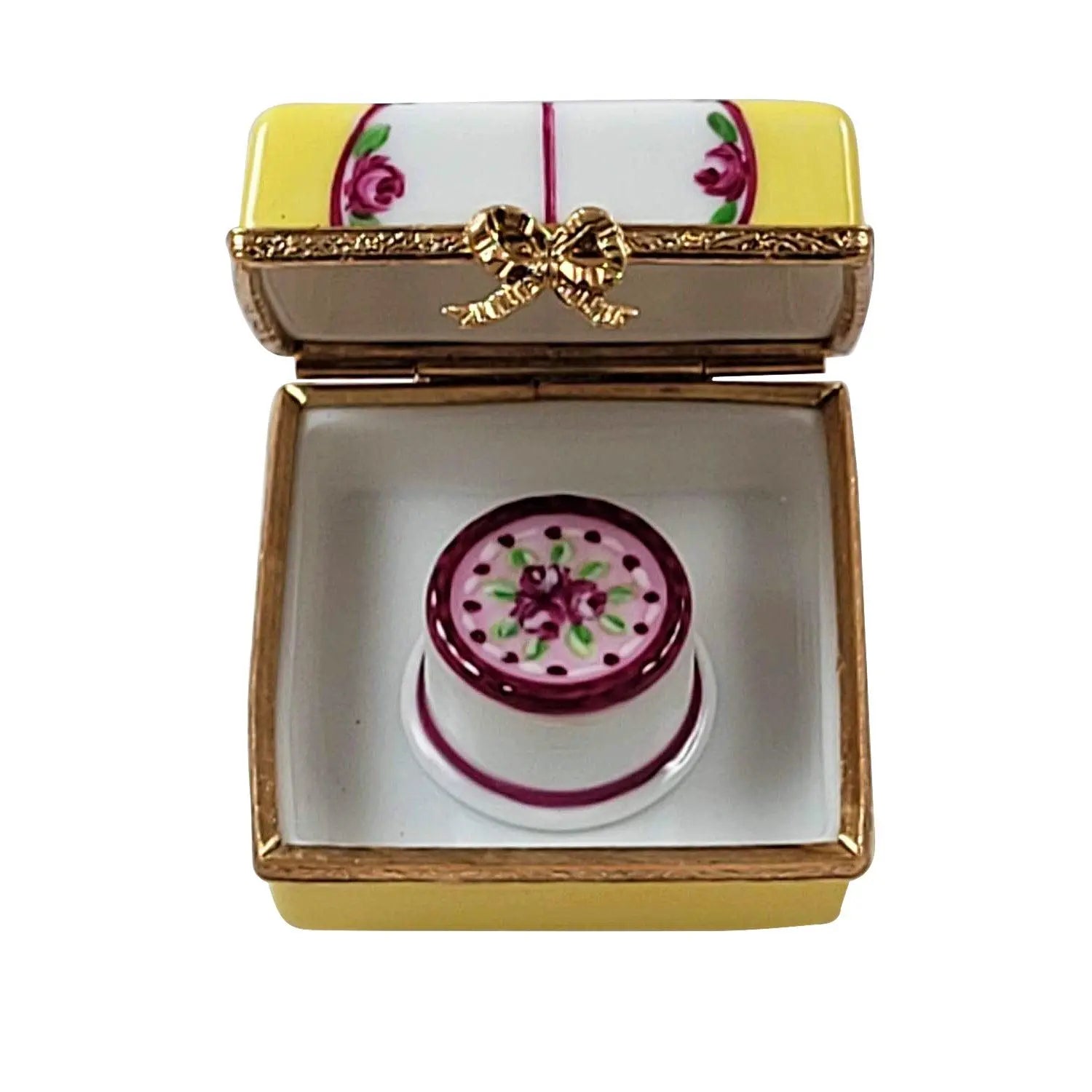 Cake with Cake Porcelain Limoges birthday special occasions French Trinket Box