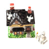 Haunted House w Removable Ghost Porcelain Limoges Halloween French Trinket Box
