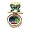 Gift Bag w Gummy Bears Porcelain Limoges Halloween Carnival Dessert French Trinket Box
