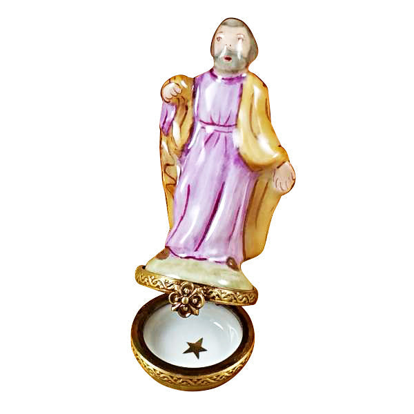 Eight Piece Mini hinged Nativity w Stable Porcelain Limoges nativity religion christian French Trinket Box