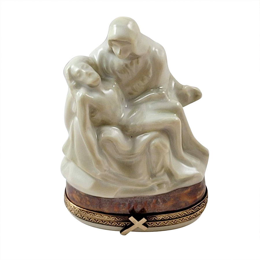 La Peita at the Vatican by Micheangelo limoges box Porcelain Limoges fine Art Christian religious Nativity religion French Trinket Box