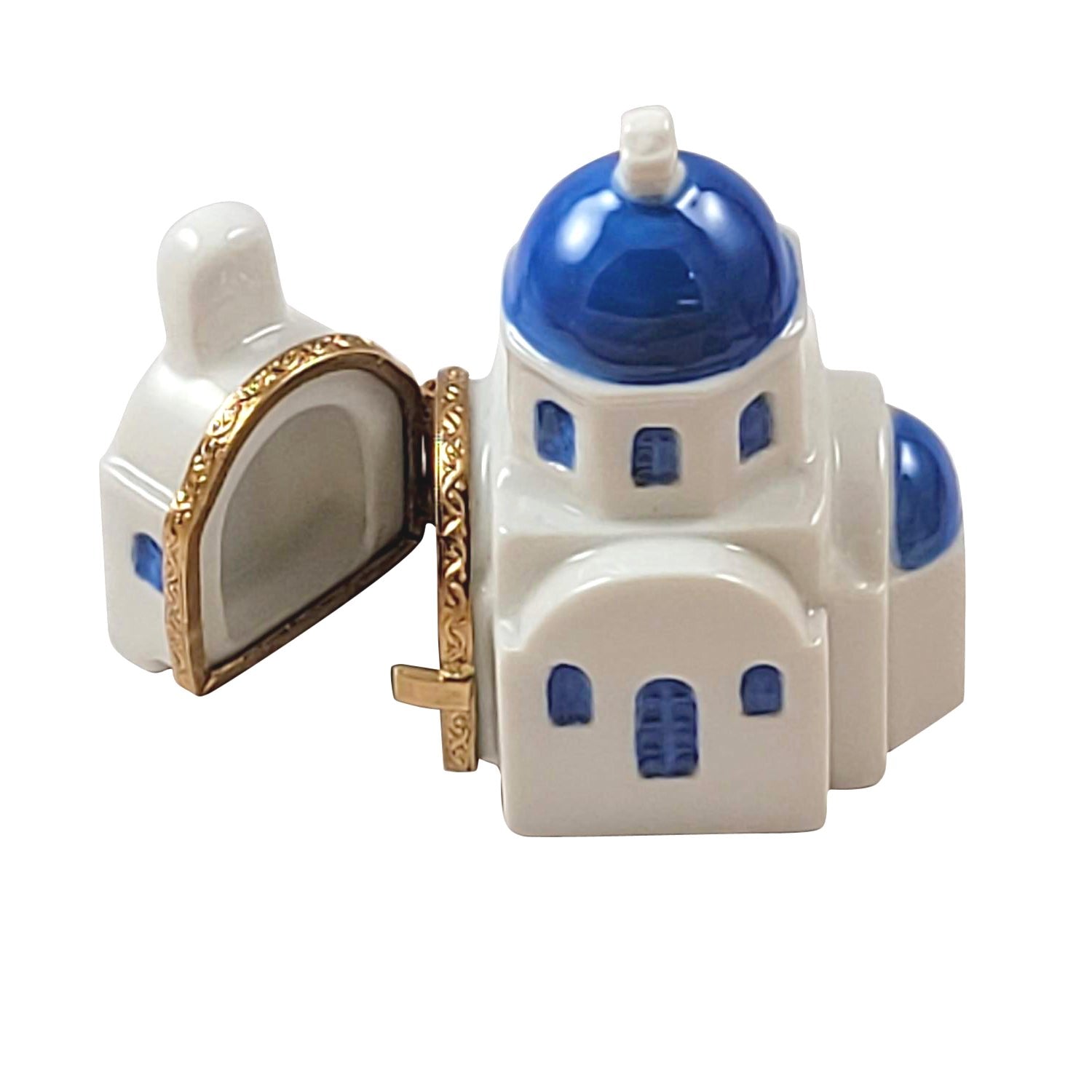 SANTORINI s Porcelain Limoges Religion French Trinket Box