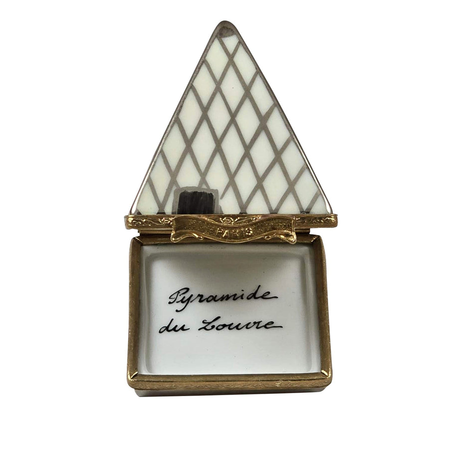 Louvre Pyramid Porcelain Limoges monuments paris france French Trinket Box