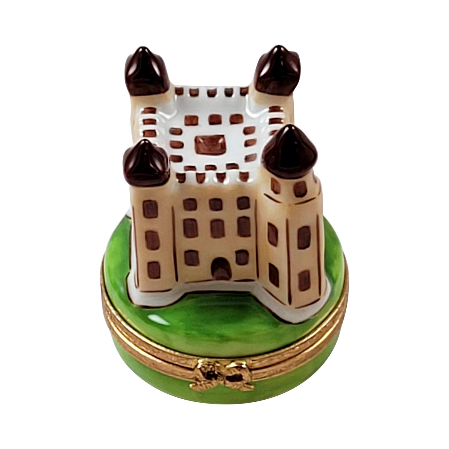 Tower of London British Castle Porcelain Limoges monuments French Trinket Box