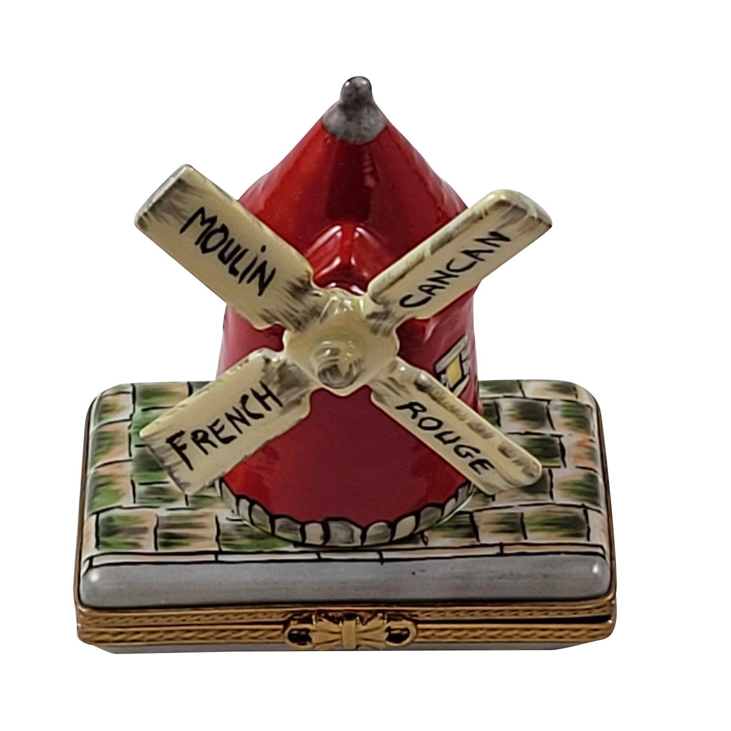 Moulin Rouge Porcelain Limoges travel monument French Trinket Box