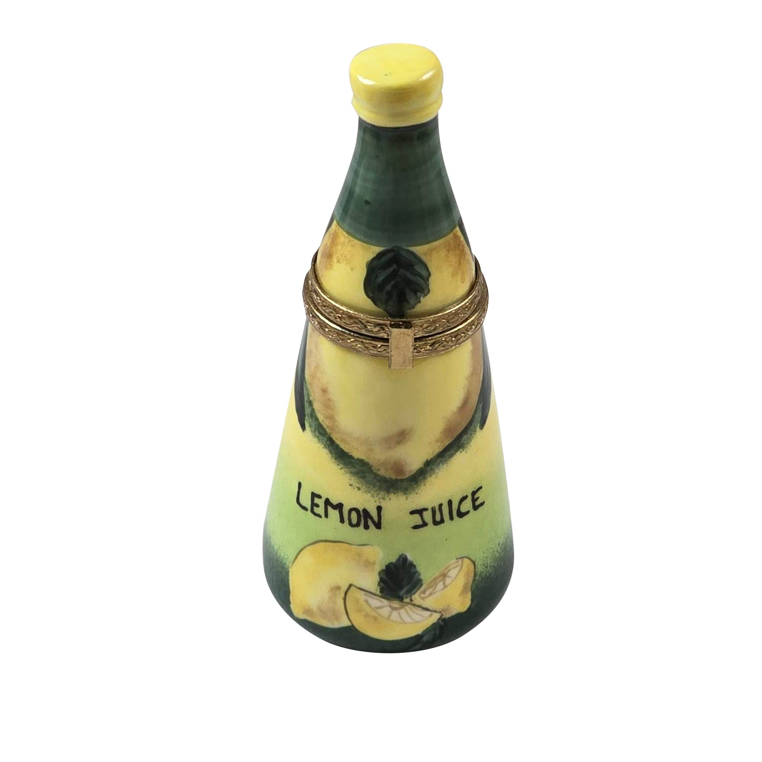 Lemon Juice Bottle Porcelain Limoges Limoges Boxes French Trinket Box