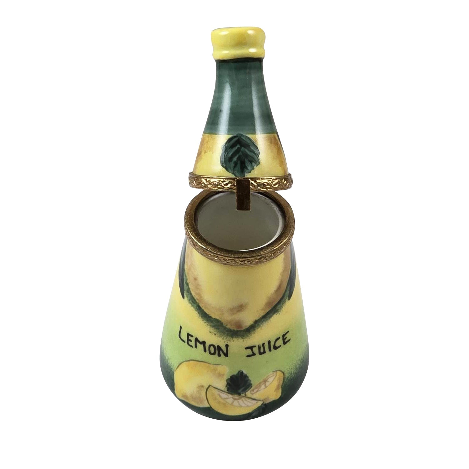 Lemon Juice Bottle Porcelain Limoges Limoges Boxes French Trinket Box