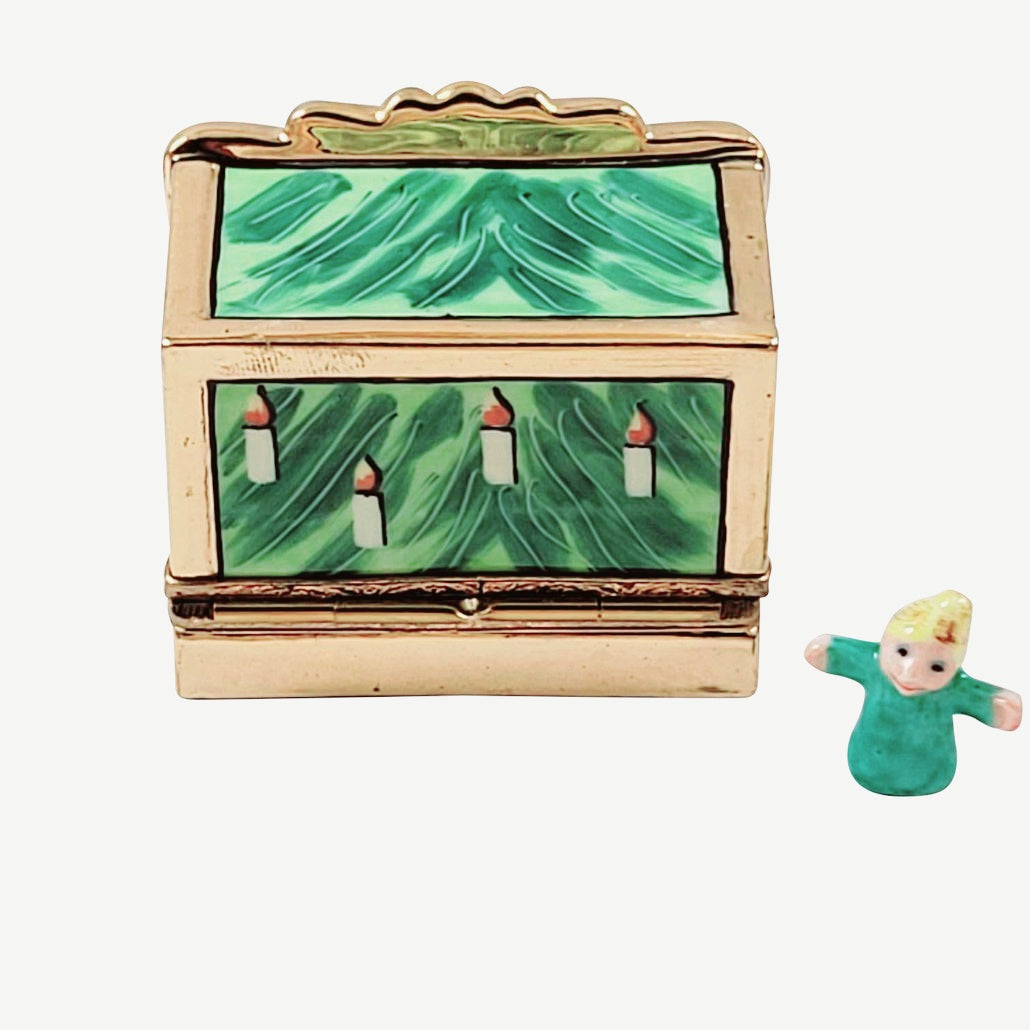 NUTCRACKER THEATRE Porcelain Limoges christmas xmas art theater dance music French Trinket Box