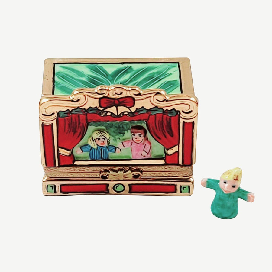 NUTCRACKER THEATRE Porcelain Limoges christmas xmas art theater dance music French Trinket Box
