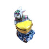 Rabbit in Boat Limoges Box Porcelain Figurine-vehicle rabbit-CH7N227