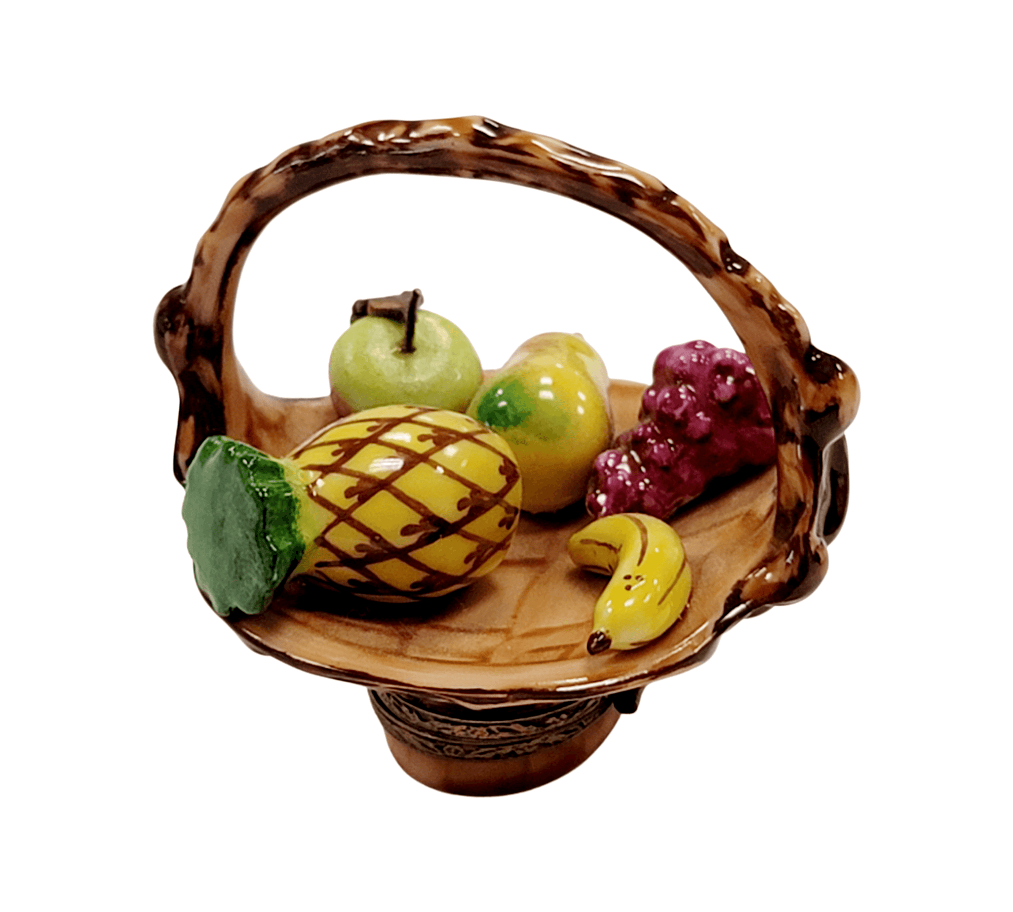 Rare Fruit Basket Limoges Box Porcelain Limoges Fruit Basket French Trinket Box