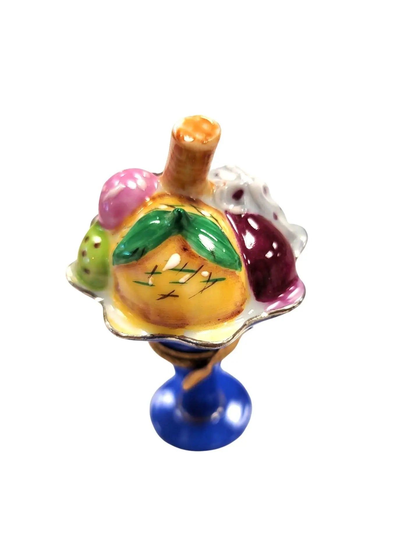 Rare Limoges Ice Cream Masterpiece Porcelain Limoges Dessert French Trinket Box