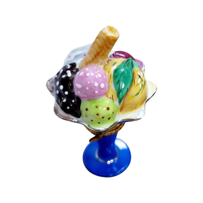 Rare Limoges Ice Cream Masterpiece Porcelain Limoges Dessert French Trinket Box