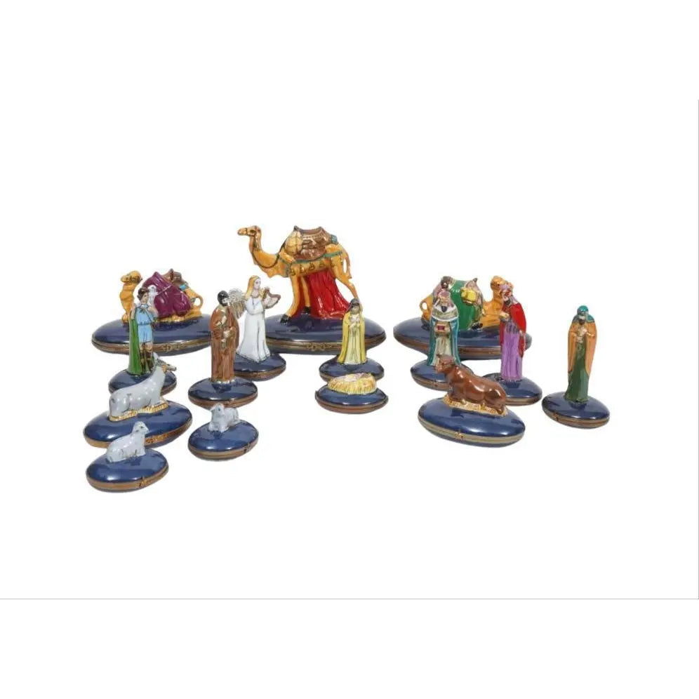 Rare Limoges Nativity Set Porcelain Limoges nativity limoges boxes religion French Trinket Box