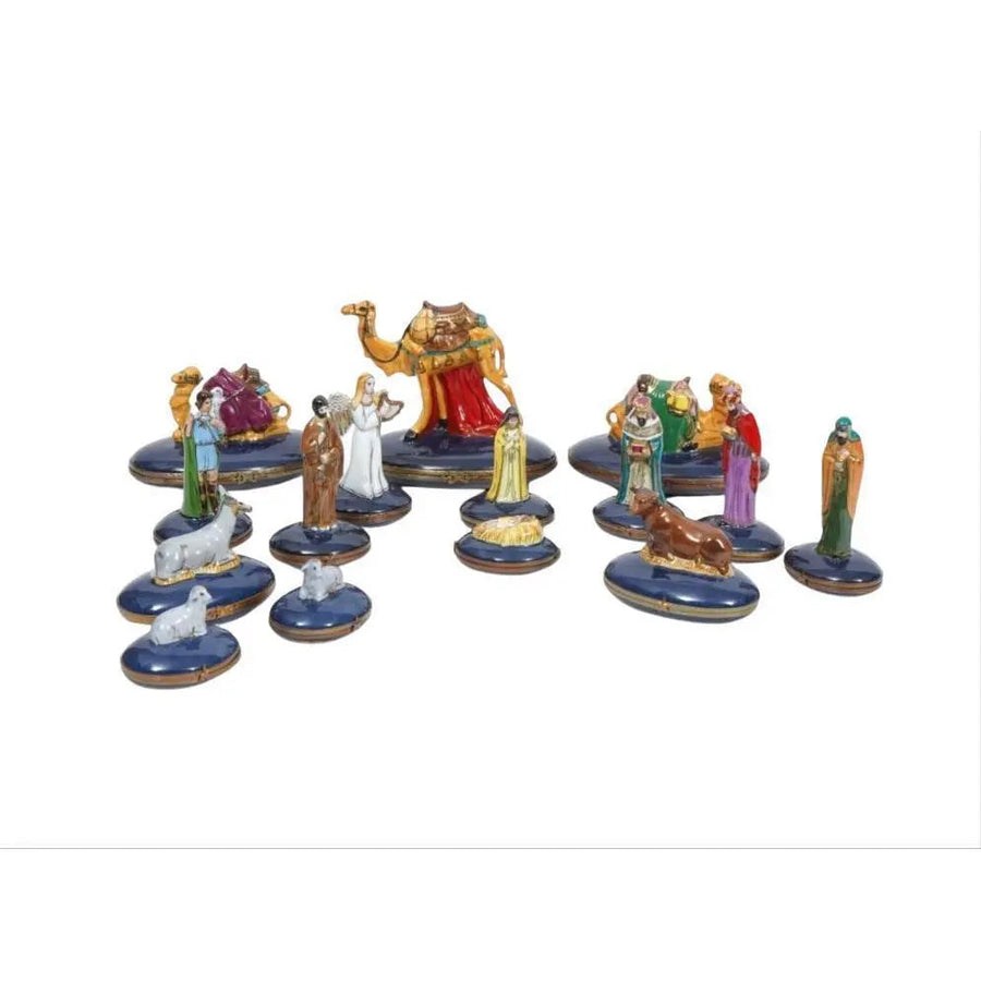 Rare Limoges Nativity Set Porcelain Limoges nativity limoges boxes religion French Trinket Box