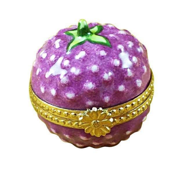 Raspberry Bright Purple limoges box Porcelain Limoges French Trinket Box