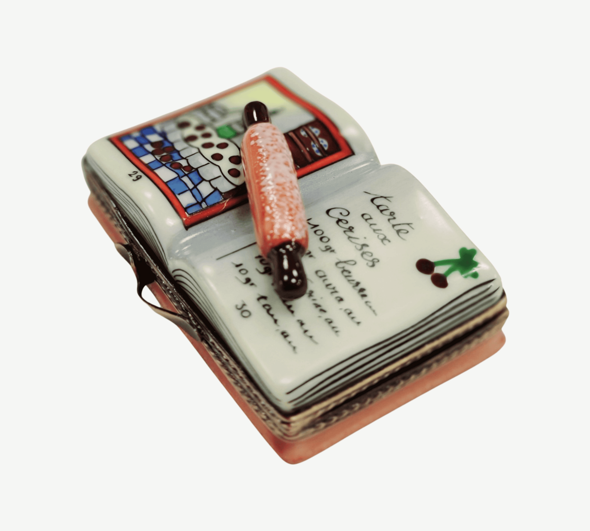 Recipe Cookbook Tart Limoges Box Porcelain Limoges Home Food Mother Dessert French Trinket Box