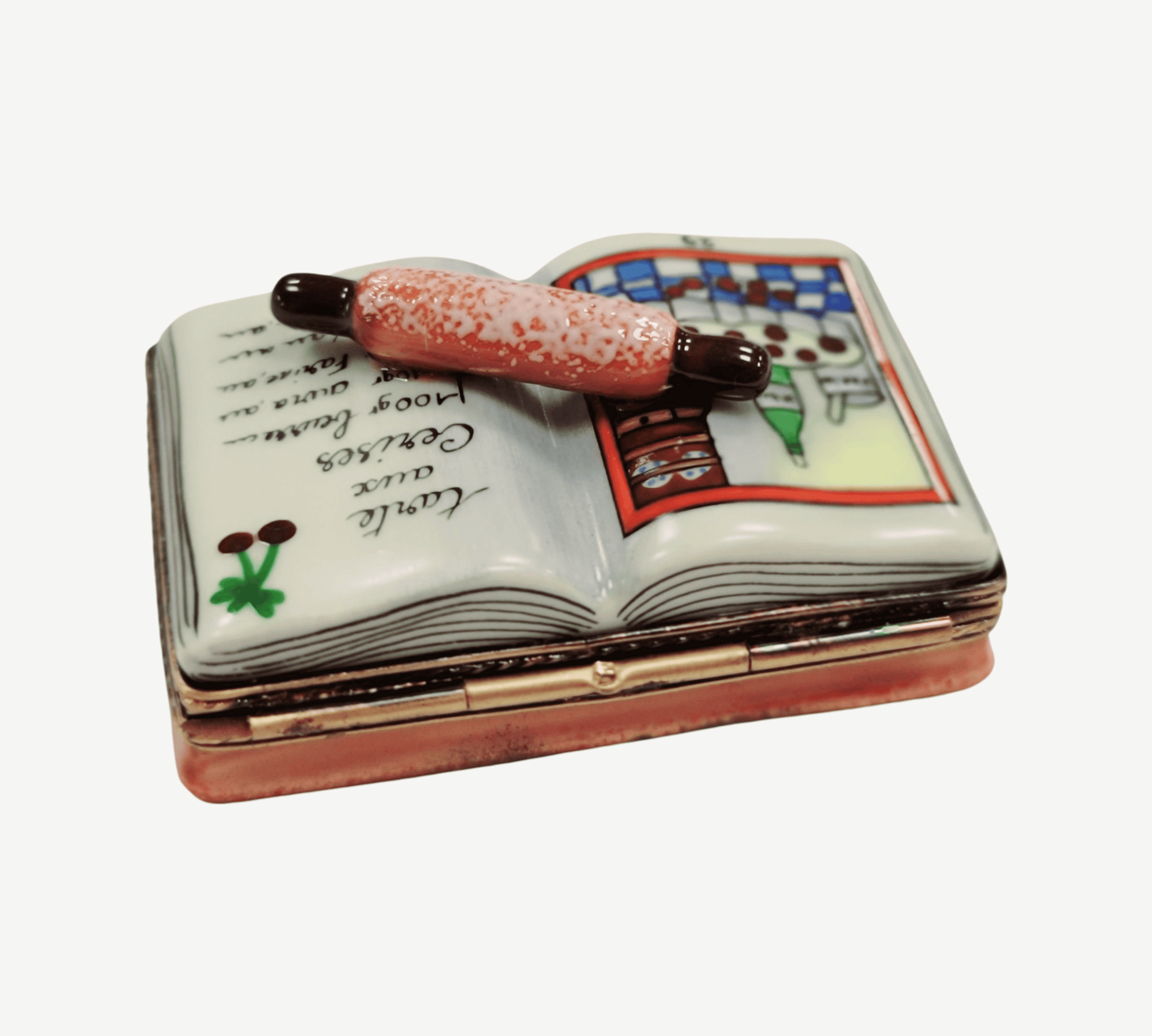 Recipe Cookbook Tart Limoges Box Porcelain Limoges Home Food Mother Dessert French Trinket Box