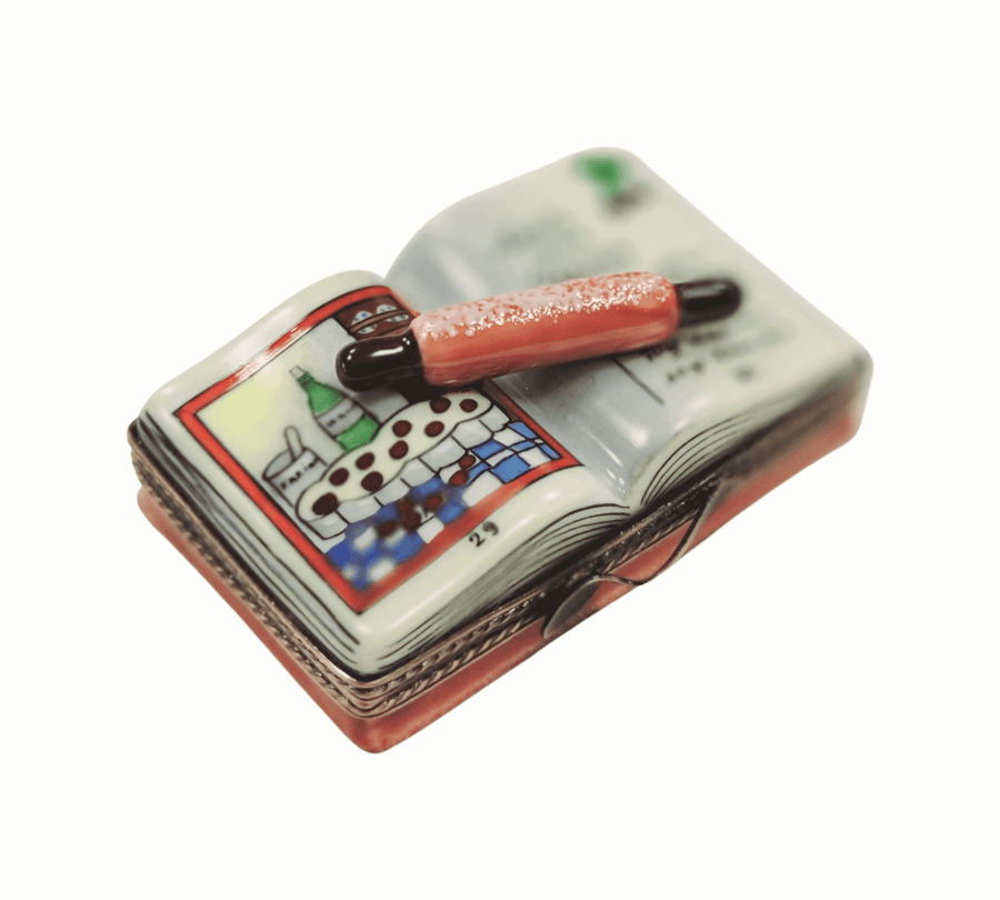 Recipe Cookbook Tart Limoges Box Porcelain Limoges Home Food Mother Dessert French Trinket Box