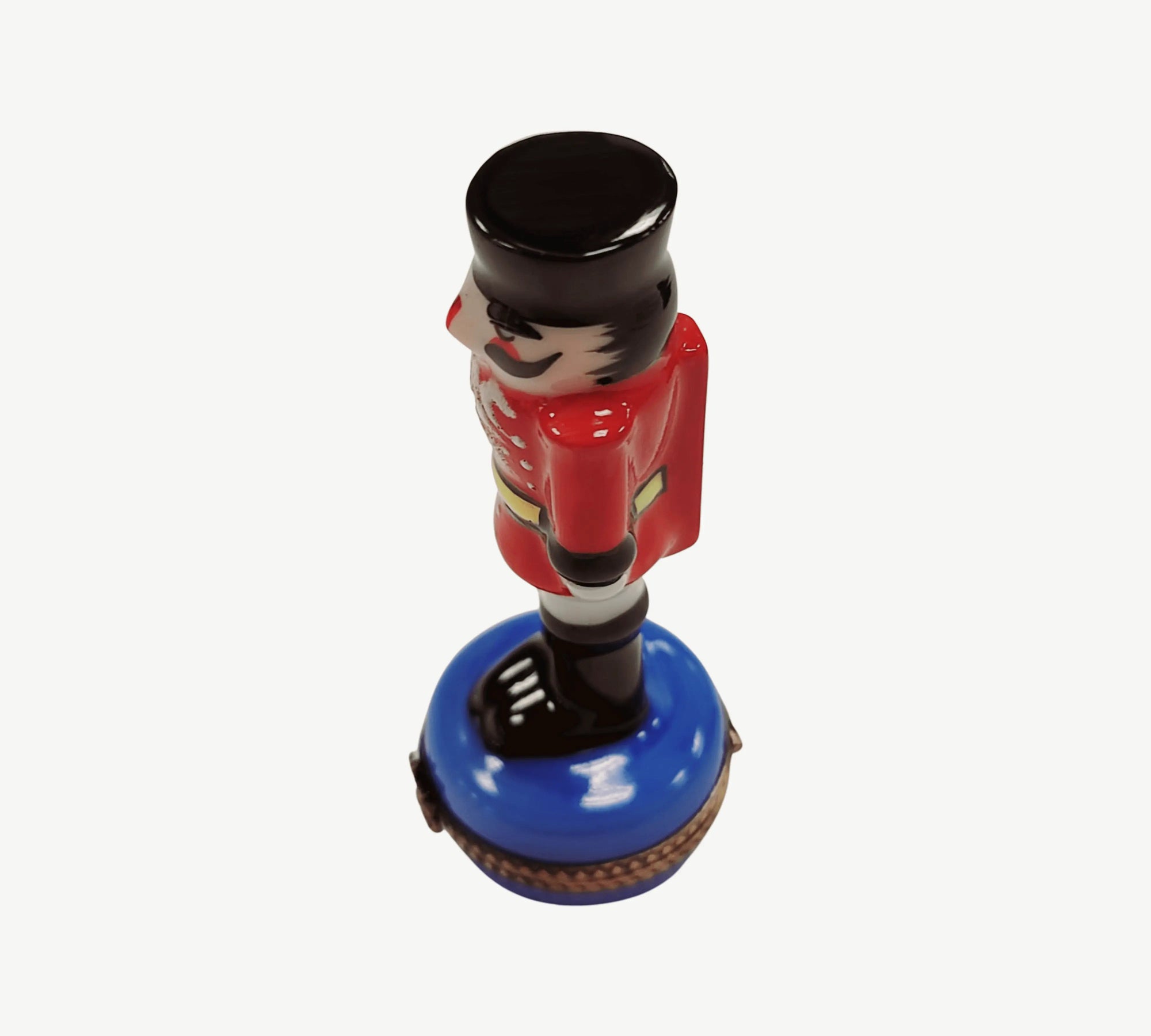 Red Nutcracker Limoges Treasure Porcelain Limoges nucracker French Trinket Box