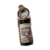 Red Wine Bottle with Brass Holder Porcelain Limoges wine spirits French Trinket Box