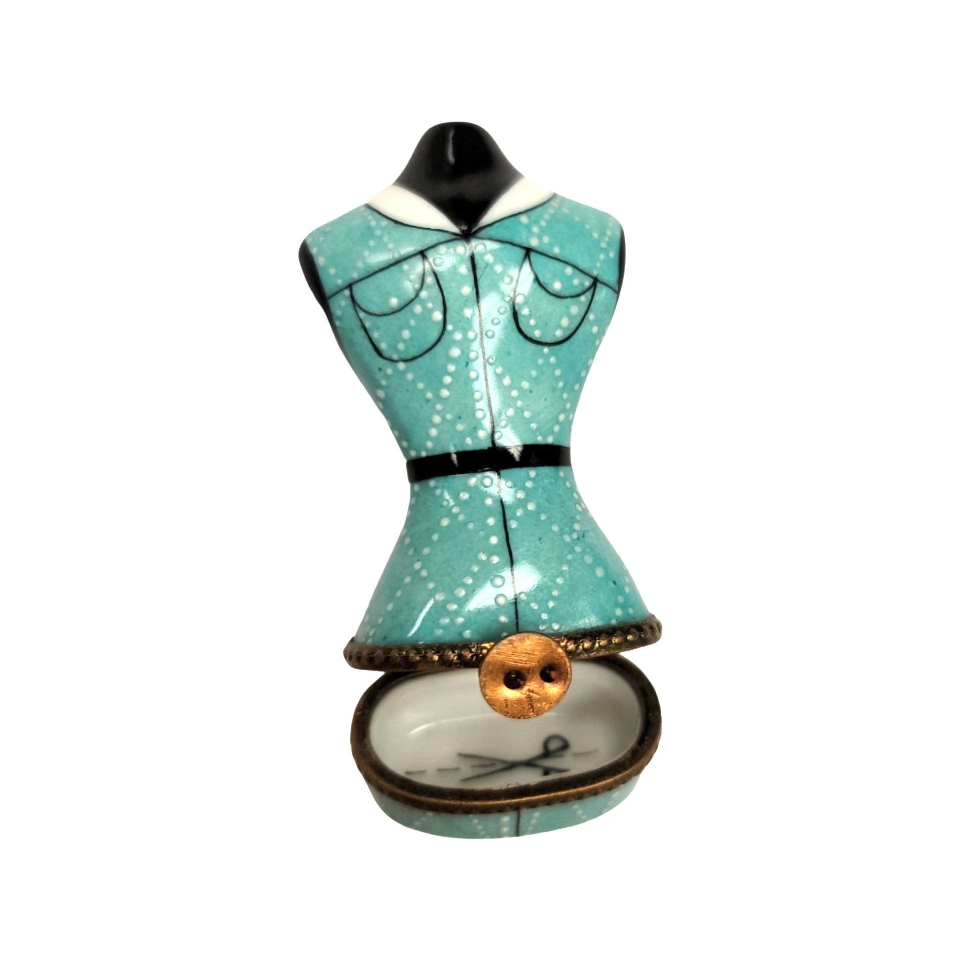 Retro Dress Form Limoges Box Porcelain Limoges Limoges Box Women shoes hat bags suitcase mother French Trinket Box