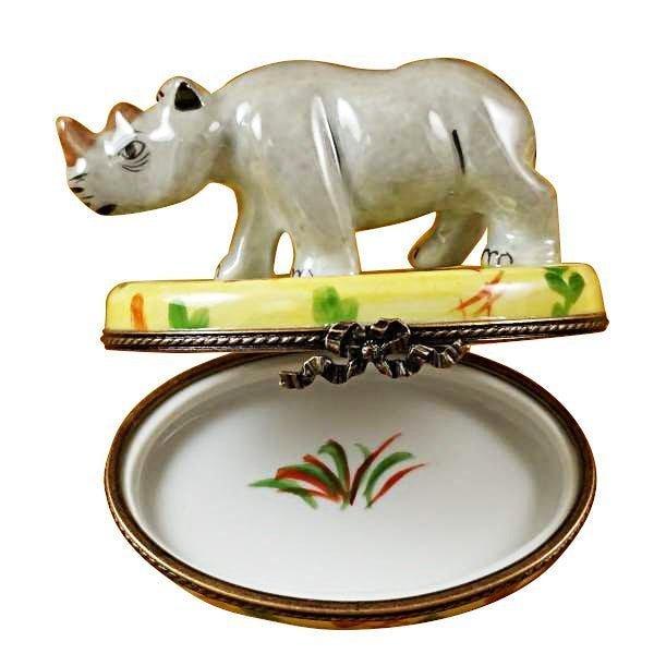 Rhinoceros limoges box Porcelain Limoges French Trinket Box