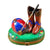 Riding Set with Hat, Stick & Boots Porcelain Limoges sports farm aminals French Trinket Box