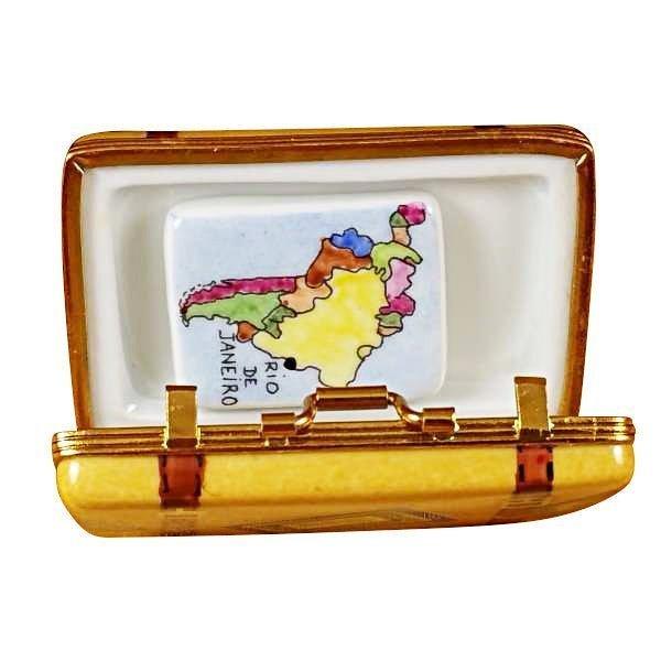 Rio Suitcase Porcelain Limoges travel French Trinket Box