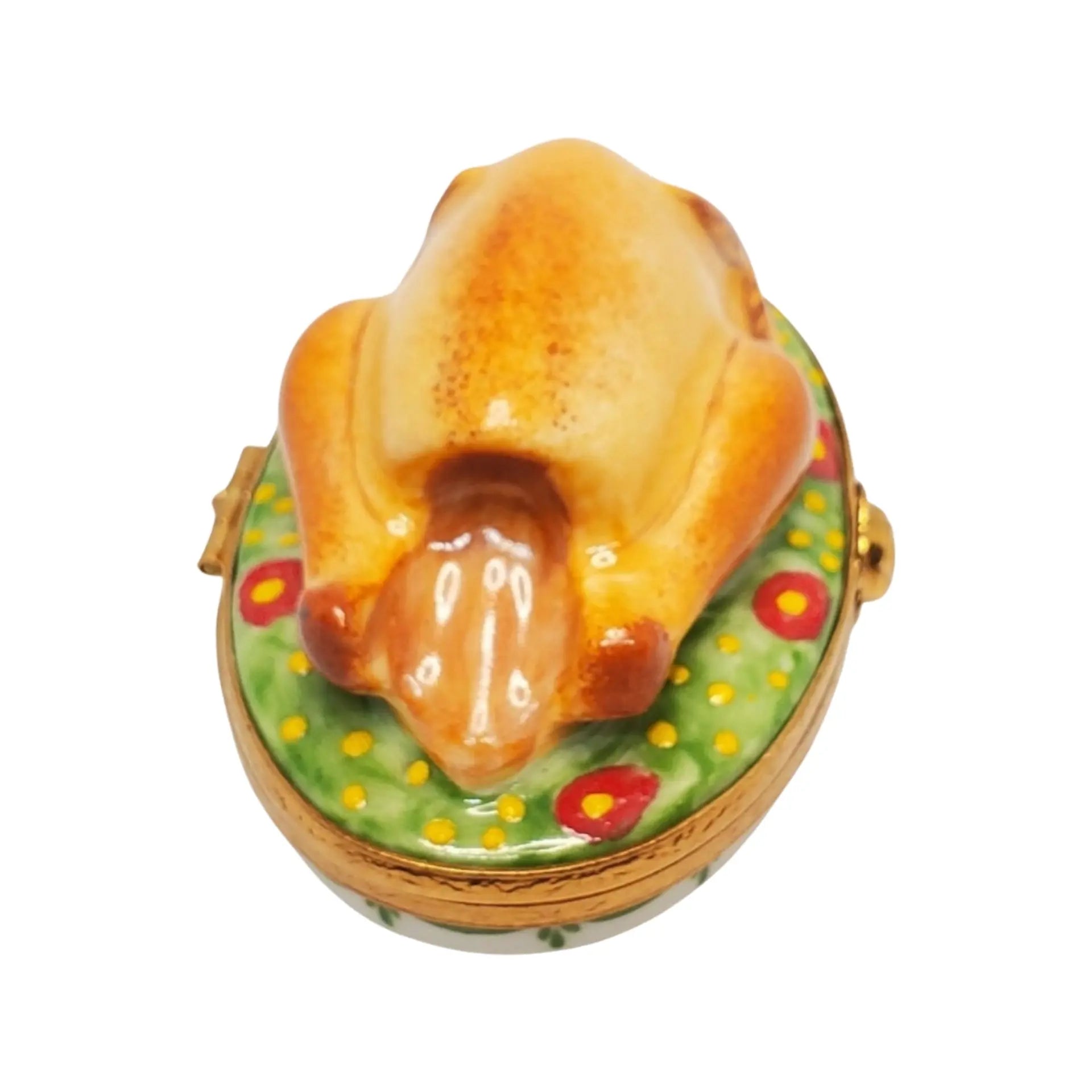 Roast Thanksgiving Turkey Porcelain Limoges Thanksgiving Food French Trinket Box