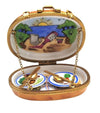 Romantic Picnic Limoges Box Porcelain Limoges Food Beach Love Valentine French Trinket Box
