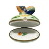 Rooster Porcelain Limoges farm birds French Trinket Box