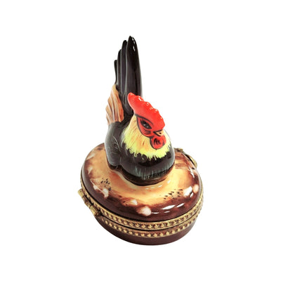 Rooster Nest Limoges Box Porcelain Limoges French Trinket Box