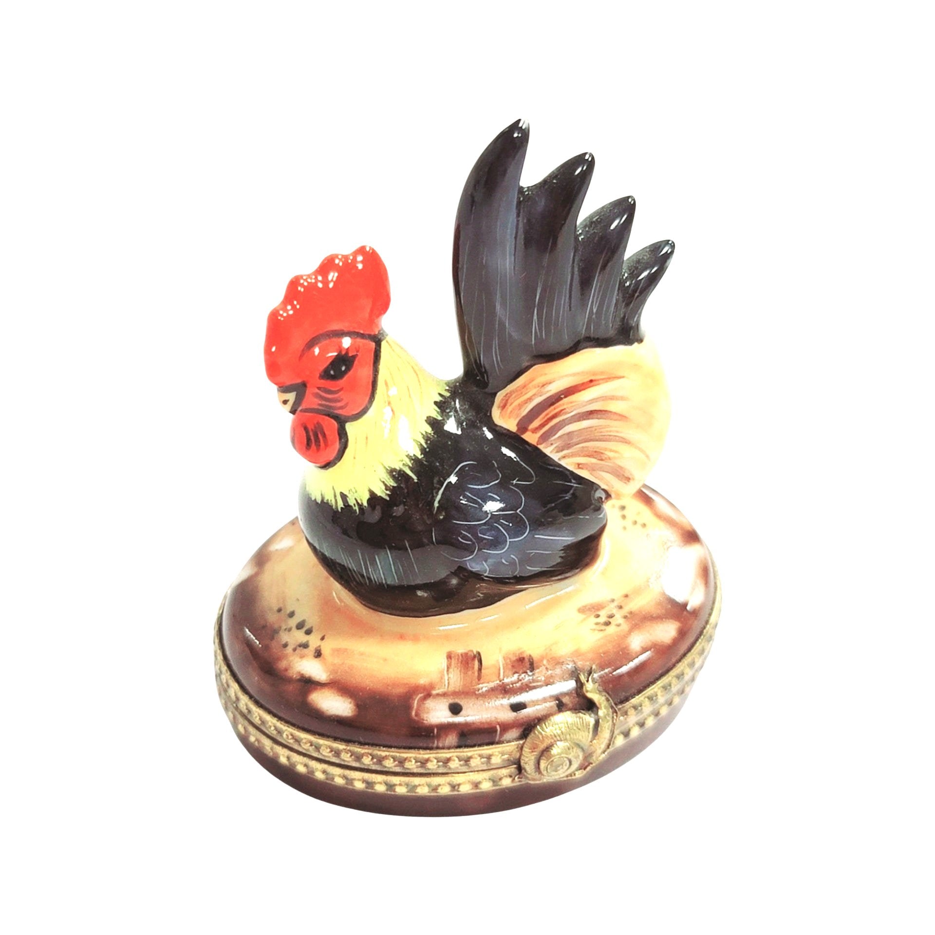 Rooster Nest Limoges Box Porcelain Limoges French Trinket Box