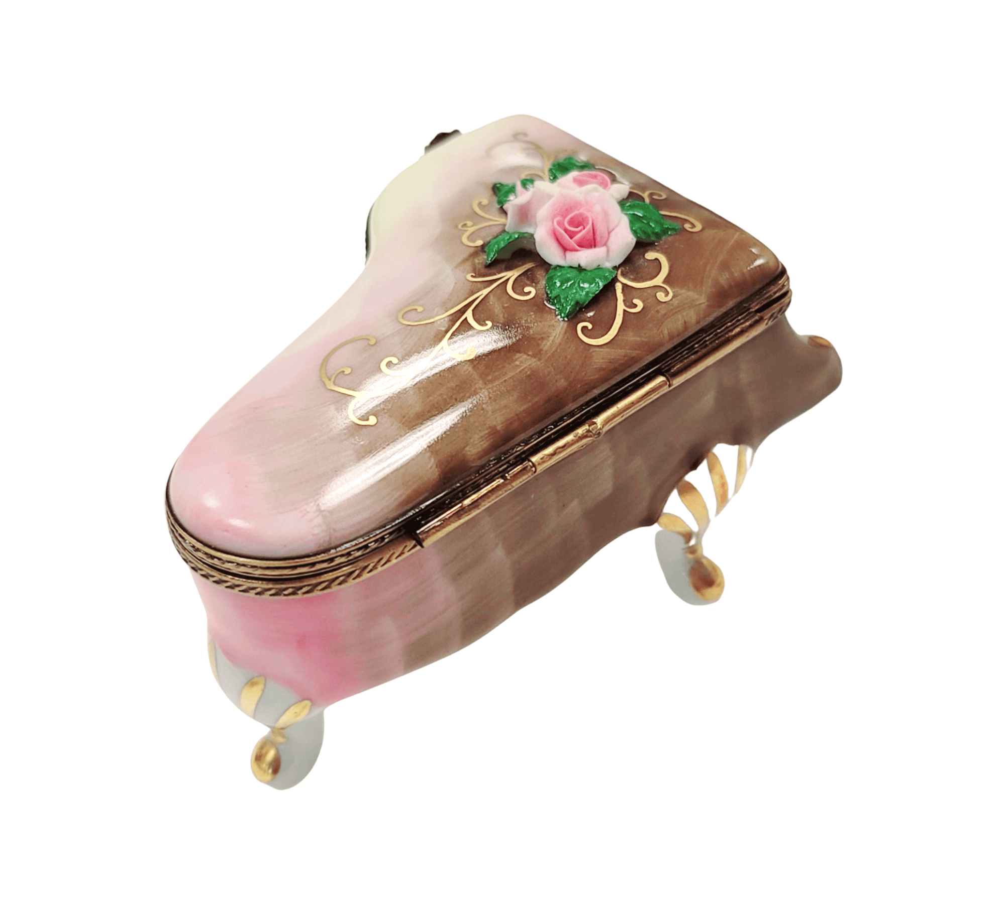 Rosard Grand Piano With Roses Porcelain Limoges Music LIMOGES BOXES French Trinket Box