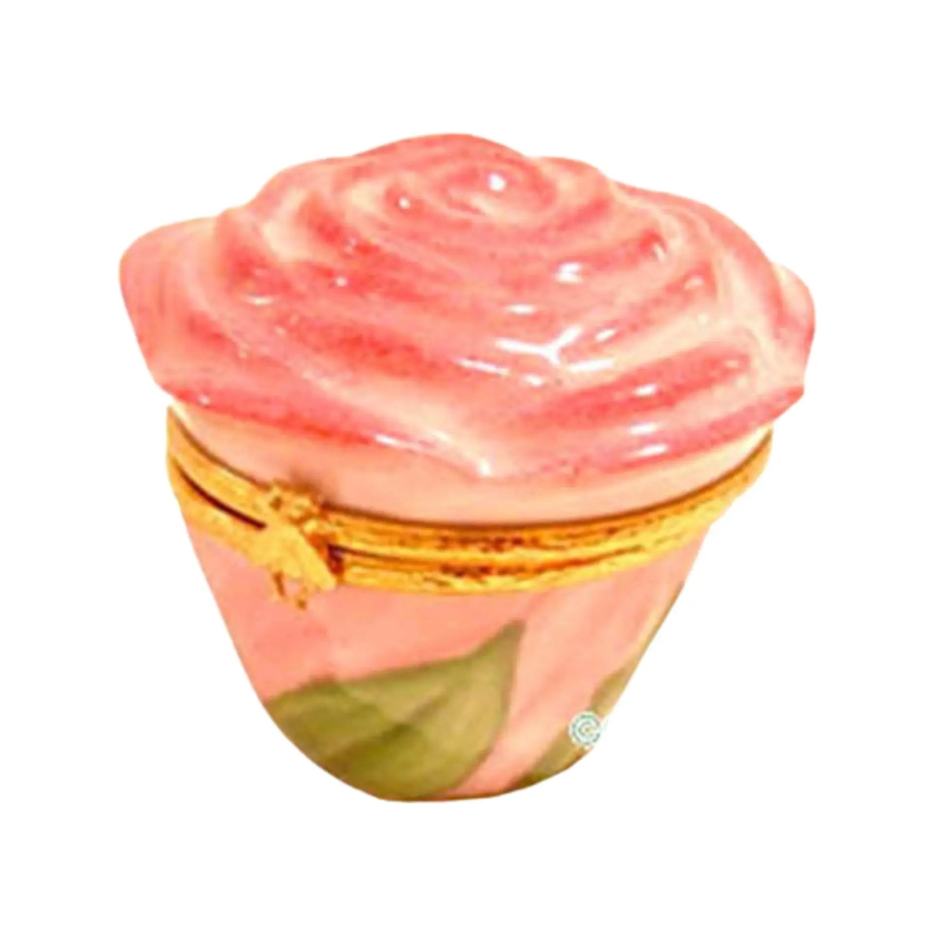 Rosebud Garden Porcelain Limoges flowers garden French Trinket Box