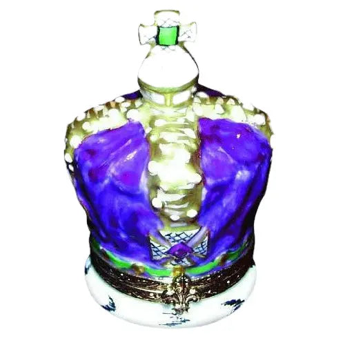 Royal Crown Porcelain Limoges travel French Trinket Box