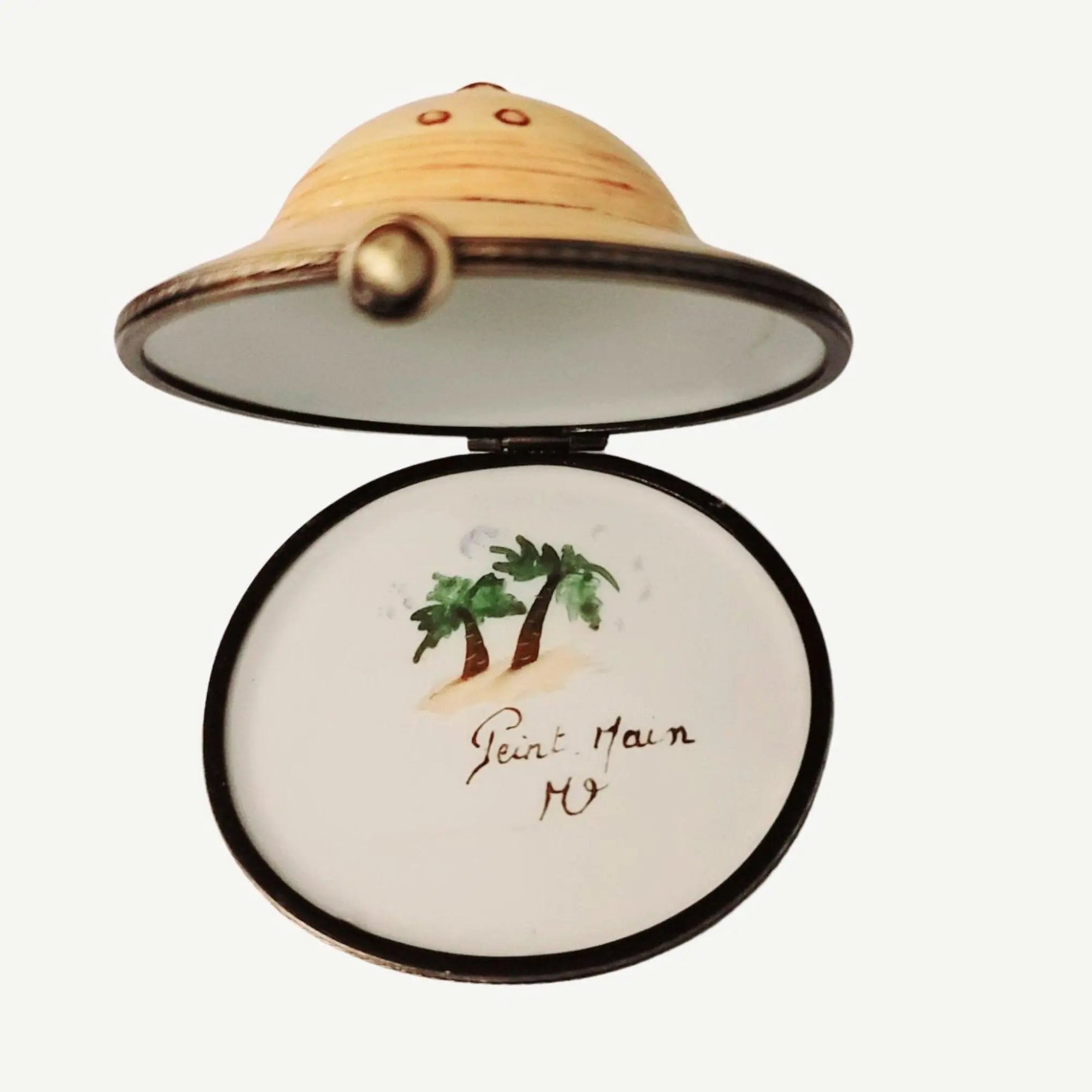 Safari Adventure Trinket Box Porcelain Limoges travel wild sports Rochard Limoges Box French Trinket Box