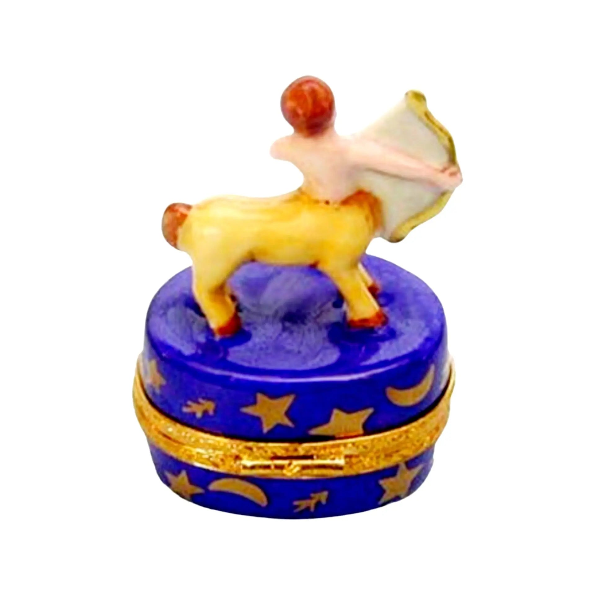 Sagittarius Zodiac Porcelain Limoges birthday myth French Trinket Box