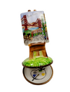 San Francisco Easel Limoges Box Porcelain Limoges Fine Art French Trinket Box