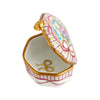 Sandra : Recamier Pink Porcelain Limoges traditional French Trinket Box