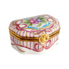 Sandra : Recamier Pink Porcelain Limoges traditional French Trinket Box