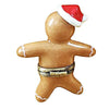 Santa Gingerbread Man with 3D Hat and Removable Peppermint Candy Porcelain Limoges xmas santa French Trinket Box