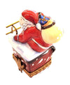 Santa on Chimney Limoges Box Porcelain Limoges santa christmas French Trinket Box