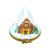 Santa's House Porcelain Limoges santa claus xmas theme French Trinket Box