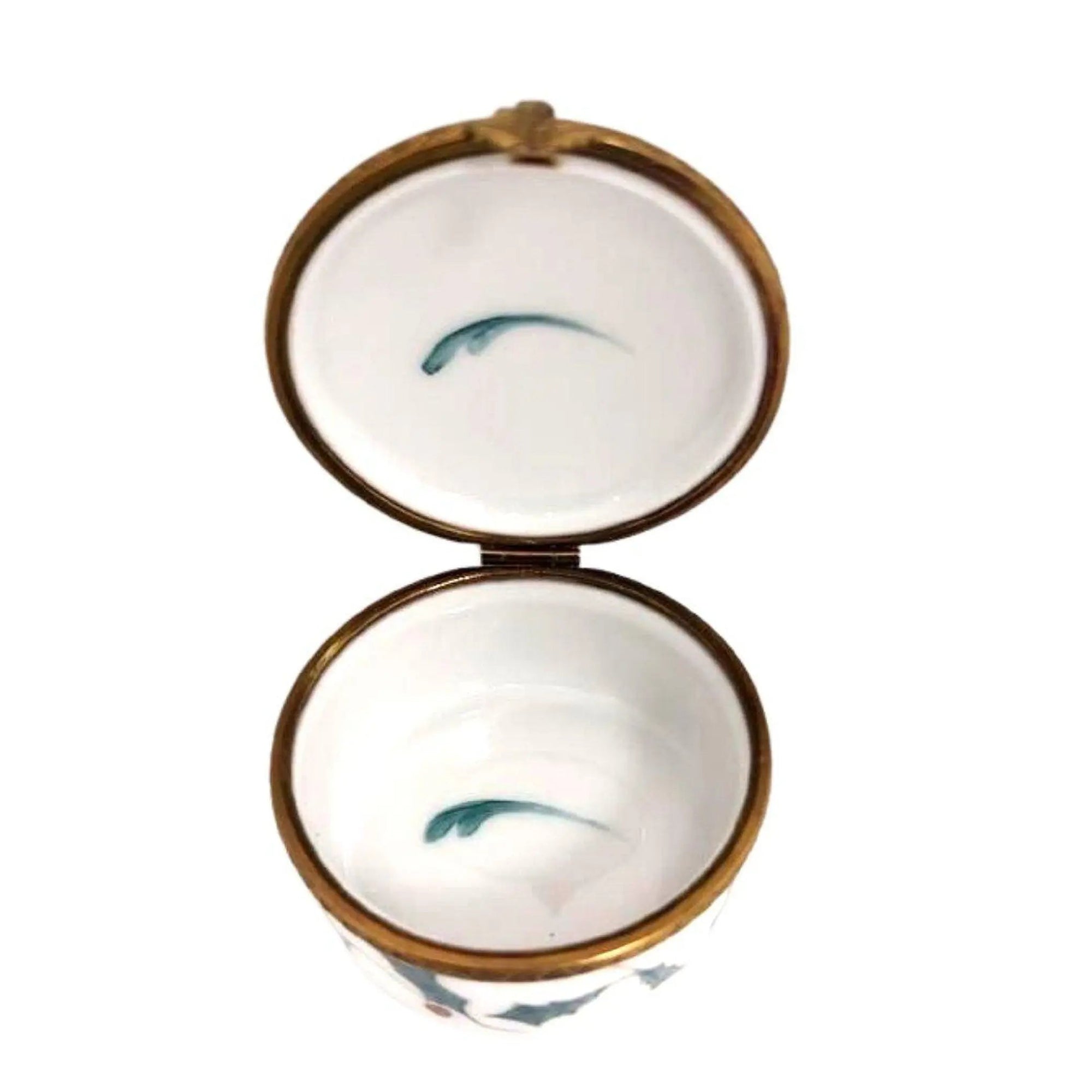 Santa's Joyful Gift Delivery Box Porcelain Limoges xmas theme christmas figurine LIMOGES BOXES santa French Trinket Box